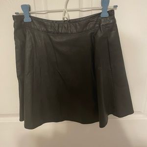 Black leather shirt